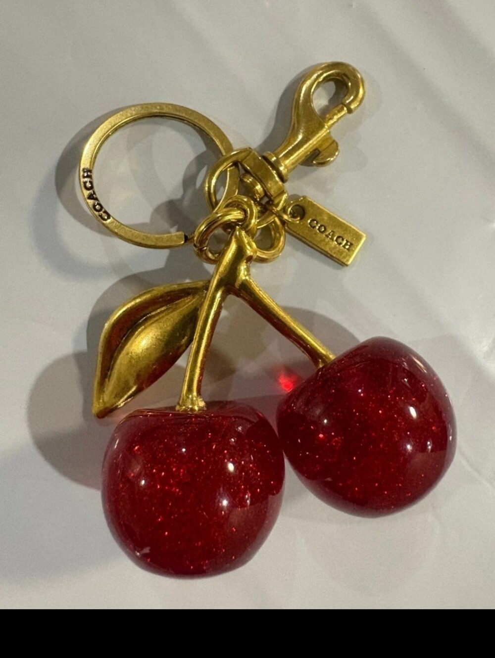 COACH Cherry Bag Charm